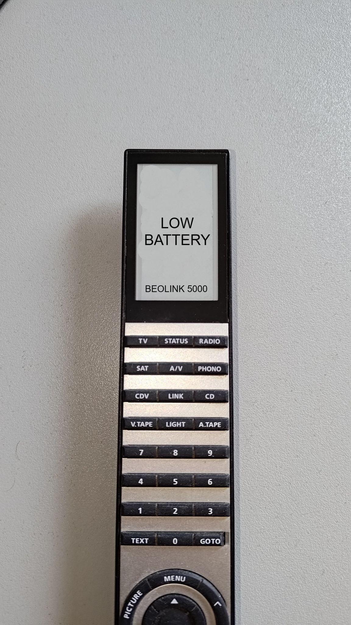 BL5000 low battery